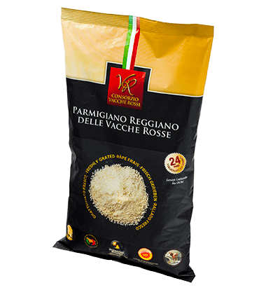 Parmigiano Reggiano Vacas Rojas 24 meses rallado fresco 